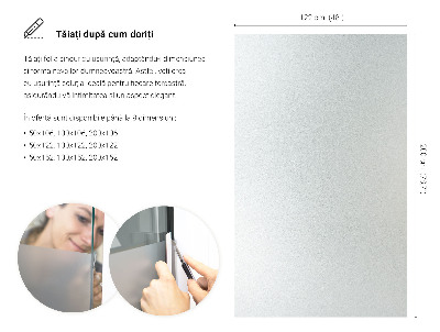 Film pour vitrage laiteux semi-transparent