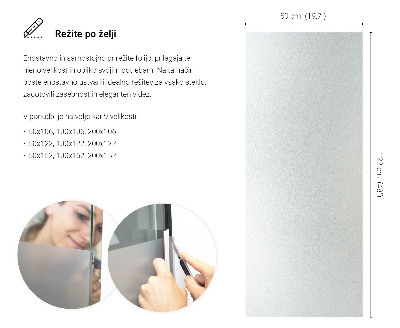 Film pour vitrage laiteux semi-transparent