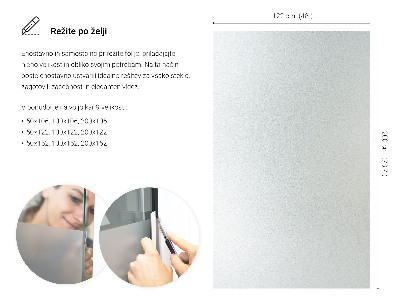 Film pour vitrage laiteux semi-transparent