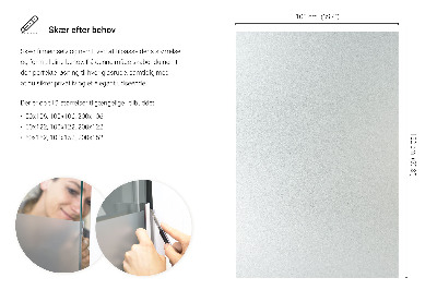 Film pour vitrage laiteux semi-transparent