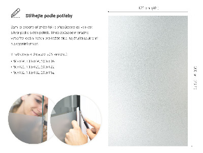 Film pour vitrage laiteux semi-transparent