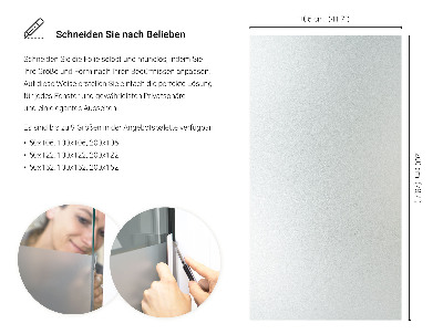 Film pour vitrage laiteux semi-transparent