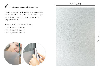Film pour vitrage laiteux semi-transparent
