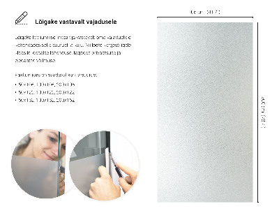 Film pour vitrage laiteux semi-transparent