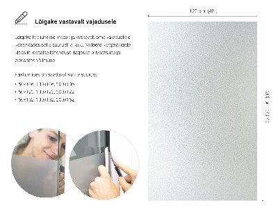 Film pour vitrage laiteux semi-transparent