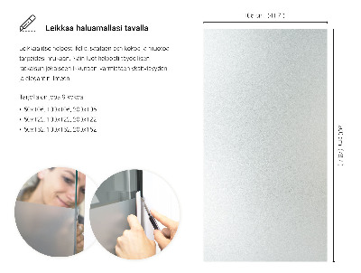 Film pour vitrage laiteux semi-transparent