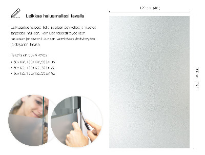 Film pour vitrage laiteux semi-transparent