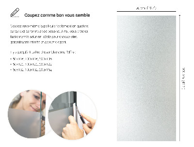 Film pour vitrage laiteux semi-transparent
