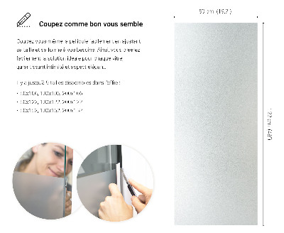 Film pour vitrage laiteux semi-transparent