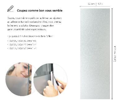 Film pour vitrage laiteux semi-transparent