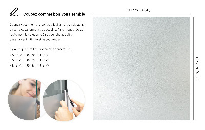 Film pour vitrage laiteux semi-transparent