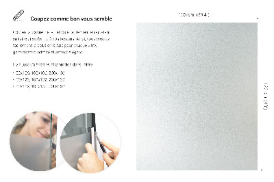 Film pour vitrage laiteux semi-transparent