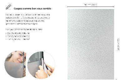 Film pour vitrage laiteux semi-transparent