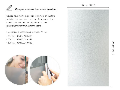Film pour vitrage laiteux semi-transparent