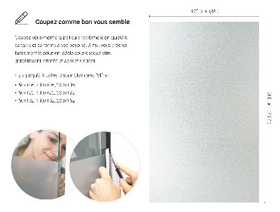 Film pour vitrage laiteux semi-transparent