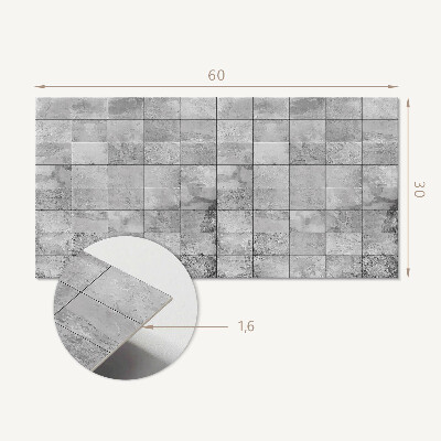 Panneau décoratif intérieur Motif de carreaux de pierre