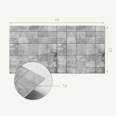 Panneau décoratif intérieur Motif de carreaux de pierre