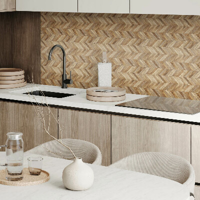 Revêtement mural intérieur Motif en bois à chevrons