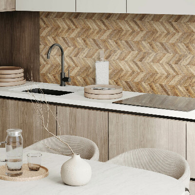 Revêtement mural intérieur Motif en bois à chevrons