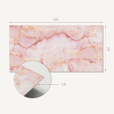 Panneau mural pvc Motif en marbre avec des vagues