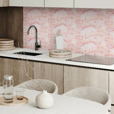 Panneau mural pvc Motif en marbre avec des vagues