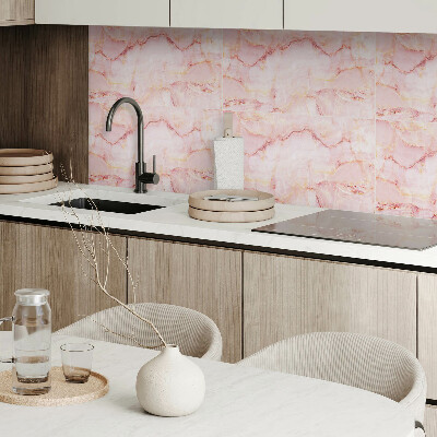 Panneau mural pvc Motif en marbre avec des vagues