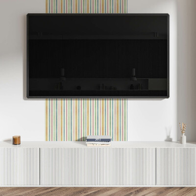 Revêtement mural intérieur Rayures verticales multicolores