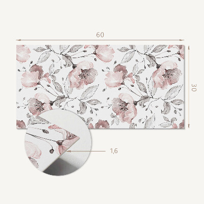 Panneau mural pvc Motif floral à l'aquarelle
