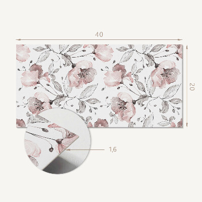 Panneau mural pvc Motif floral à l'aquarelle