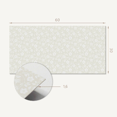 Panneau décoratif intérieur Motif floral sur le fond