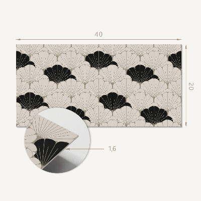 Panneau mural pvc Motif de feuilles élégant