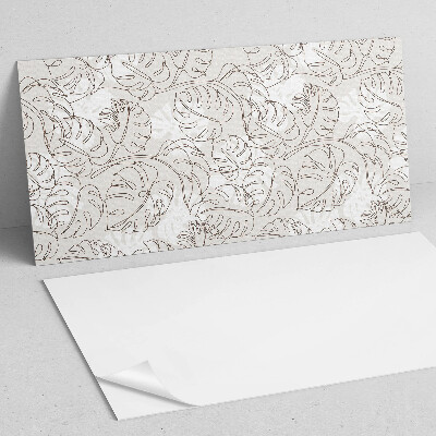 Panneau décoratif intérieur Motif de feuilles en ligne