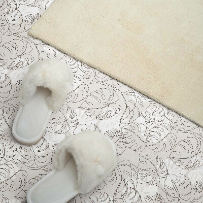 Panneau décoratif intérieur Motif de feuilles en ligne