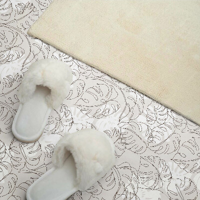 Panneau décoratif intérieur Motif de feuilles en ligne
