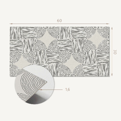 Panneau décoratif intérieur Lignes géométriques dans la mise en page