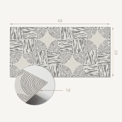 Panneau décoratif intérieur Lignes géométriques dans la mise en page