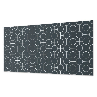 Panneau mural pvc Motif géométrique de cercles et de lignes