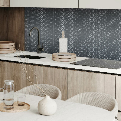 Panneau mural pvc Motif géométrique de cercles et de lignes