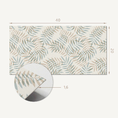 Panneau mural pvc Feuilles au motif délicat