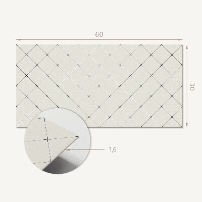 Panneau décoratif intérieur Motif géométrique en losange