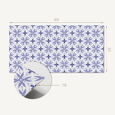 Panneau décoratif intérieur Motif géométrique avec des fleurs