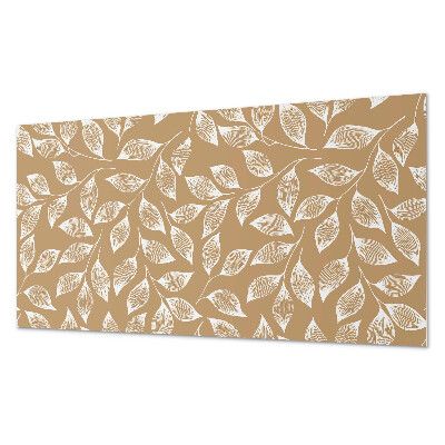 Panneau mural pvc Feuilles sur fond texturé