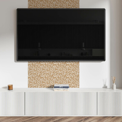 Panneau mural pvc Feuilles sur fond texturé
