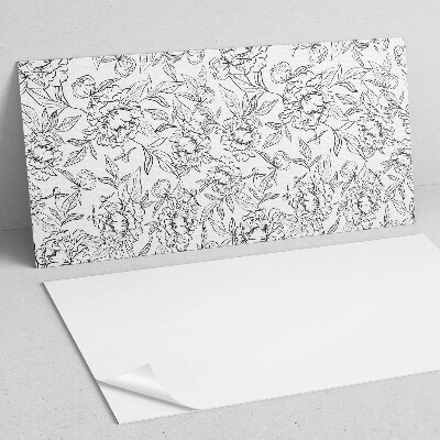 Panneau décoratif intérieur Motif floral avec des feuilles