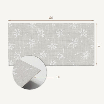 Panneau mural pvc Motif floral sur le fond