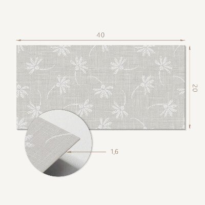 Panneau mural pvc Motif floral sur le fond