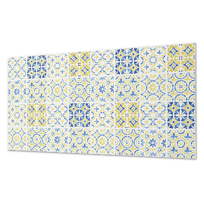 Panneau mural pvc Motif en mosaïque avec ornements