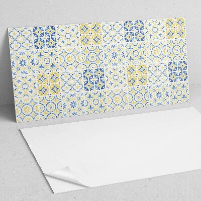 Panneau mural pvc Motif en mosaïque avec ornements