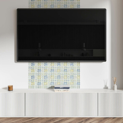 Panneau mural pvc Motif en mosaïque avec ornements