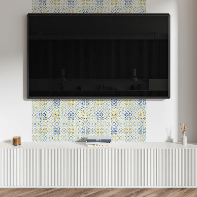 Panneau mural pvc Motif en mosaïque avec ornements